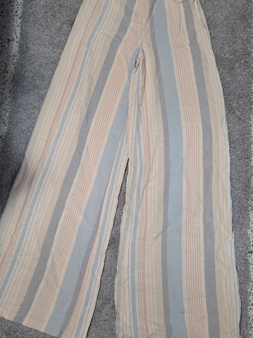 Beach Riot Pastel Striped Wide Leg Palazzo Pants Boho - Size S MADE IN USA